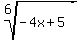 root%286%2C-4x%2B5%29