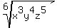 root%286%2Cx%5E3y%5E4z%5E5%29