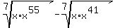 root%287%2C+x%2Ax%5E%2855%29%29-root%287%2C+x%2Ax%5E%2841%29%29
