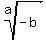 root%28a%2C-b%29