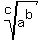 root%28c%2Ca%5Eb%29