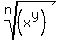 root%28n%2C%28x%5Ey%29%29