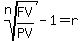 root%28n%2CFV%2FPV%29-1=r+