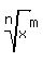 root%28n%2Cx%29%5Em