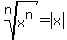 root%28n%2Cx%5En%29=abs%28x%29