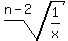 root%28n-2%2C1%2Fx%29