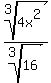 root+%283%2C+4x%5E2%29%2Froot+%283%2C+16%29