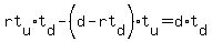 rt%5Bu%5D%2At%5Bd%5D-%28d-rt%5Bd%5D%29t%5Bu%5D=d%2At%5Bd%5D