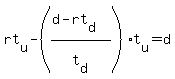 rt%5Bu%5D-%28%28d-rt%5Bd%5D%29%2Ft%5Bd%5D%29t%5Bu%5D=d