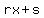 rx%2Bs