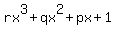 rx%5E3+%2B+qx%5E2+%2B+px+%2B+1