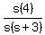 s%284%29%2Fs%28s%2B3%29