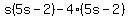 s%285s-2%29-4%285s-2%29