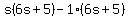 s%286s%2B5%29-1%286s%2B5%29