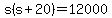 s%28s%2B20%29+=+12000