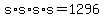 s%2As%2As%2As+=+1296