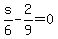 s%2F6-2%2F9=0