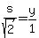 s%2Fsqrt%282%29=y%2F1