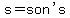 s=%22son%27s%22