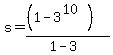 s=%28%281-3%5E%2810%29%29%29%2F%281-3%29