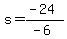 s=%28-24%29%2F%28-6%29
