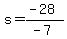 s=%28-28%29%2F%28-7%29