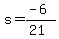 s=%28-6%29%2F%2821%29
