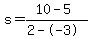 s=%2810-5%29%2F%282--3%29
