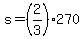 s=%282%2F3%29270
