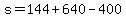 s=+144%2B640-400