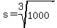 s=+root%283%2C1000%29+