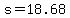 s=18.68