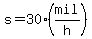 s=30%28mil%2Fh%29