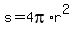 s=4pi%2Ar%5E2