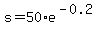 s=50%2Ae%5E%28-0.2%29