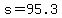 s=95.3