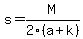 s=M%2F2%28a%2Bk%29+