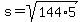 s=sqrt%28144%2A5%29