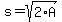 s=sqrt%282%2AA%29