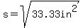 s=sqrt%2833.33in%5E2%29