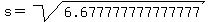 s=sqrt%286.677777777777777%29
