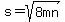 s=sqrt%288mn%29