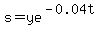 s=ye%5E%28-0.04t%29