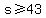 s%3E=43