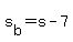 s%5Bb%5D+=+s-7