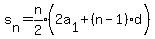 s%5Bn%5D=expr%28n%2F2%29%282a%5B1%5D%2B%28n-1%29d%5E%22%22%29