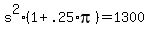 s%5E2%281%2B.25%2Api%29=+1300