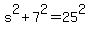 s%5E2%2B7%5E2=25%5E2