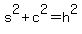 s%5E2%2Bc%5E2=h%5E2