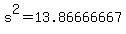 s%5E2=13.86666667